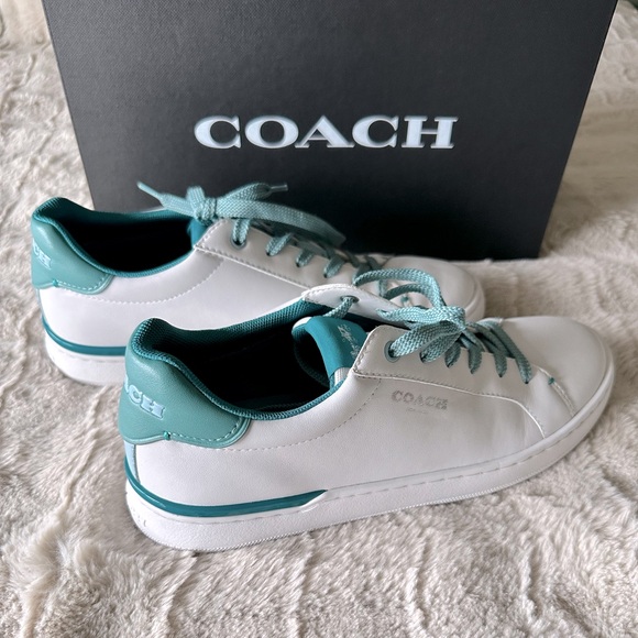 Coach Women’s Clip Leather Low Top Tennis Shoes Size 7.5 B - Picture 8 of 11